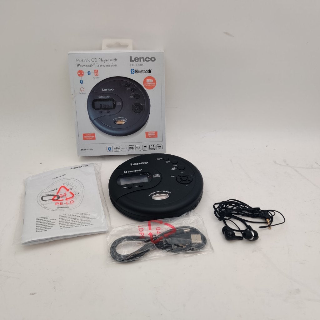 Lenco CD-300bk Discman / Draagbare CD speler voor €34.99, Overige merken, L, Zo goed als nieuw, L