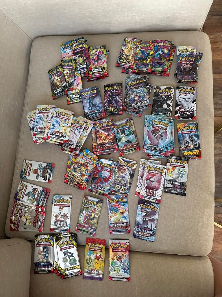 Lege Pokémon boosterpacks - Diverse series, Hobby en Vrije tijd, Ophalen of Verzenden, Gebruikt, Overige typen