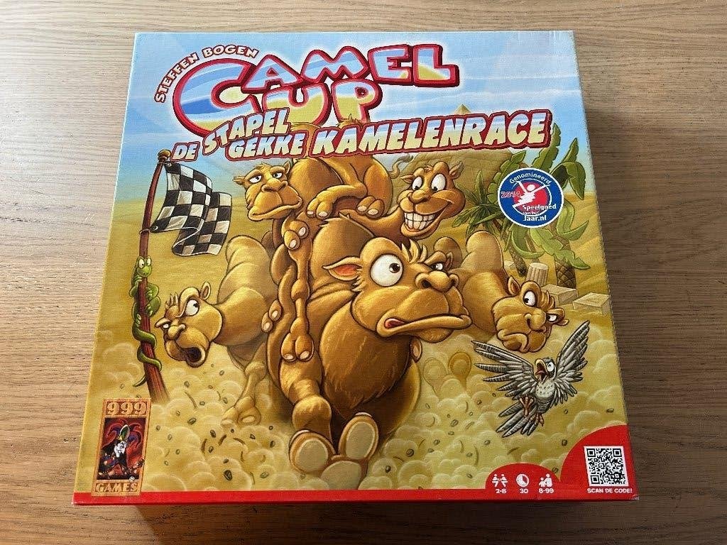 Camel Up Stapelgekke Kamelenrace 999 Games, Hobby en Vrije tijd, Ophalen of Verzenden, Zo goed als nieuw