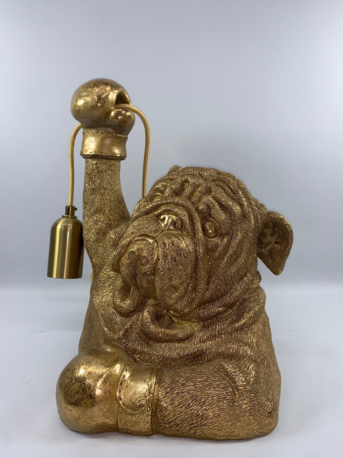 Bulldog lamp - Decoratie - Shabella-deco, Shabella, Nieuw, Goud, Shabelladeco@outlook.com