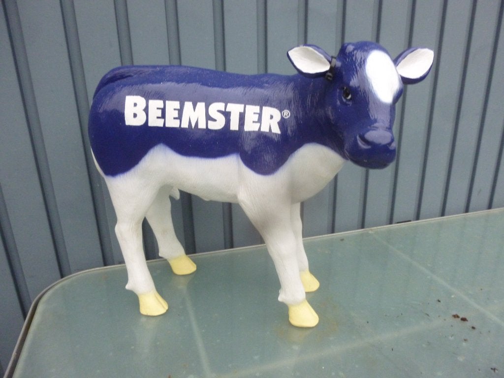 beemster koe koetje kalf  mooie kwaliteit winkeldecoratie, Ophalen, Zo goed als nieuw, Kunststof, Dierenbeeld
