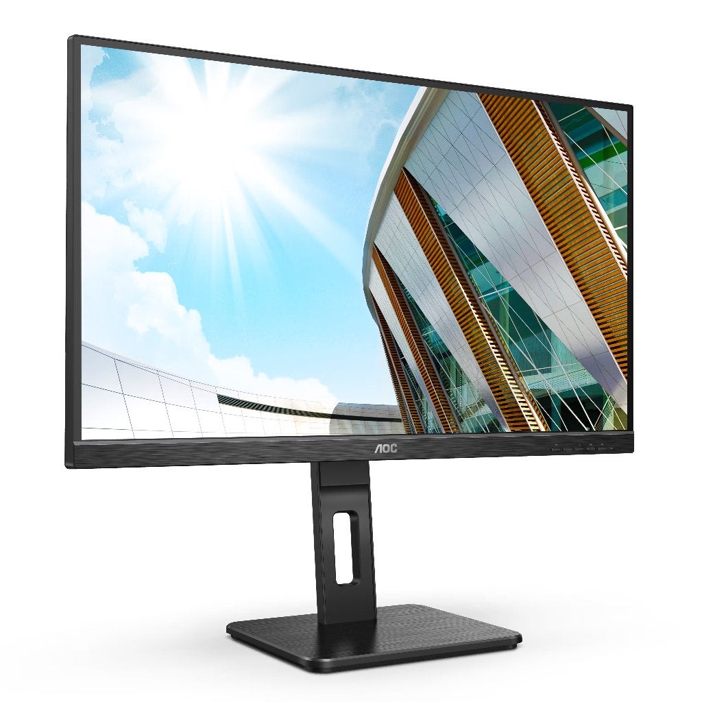 AOC 27P2C Monitor / Beeldscherm met Voedings- en HDMI-kabel, Ophalen, IPS, In hoogte verstelbaar, HDMI