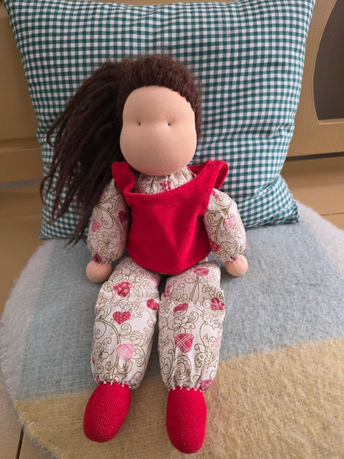 vrije school pop / waldorf / antroposofisch / zonnekind pop, Ophalen of Verzenden, Zo goed als nieuw, Overige typen, Middelgroot (20 tot 80 cm)
