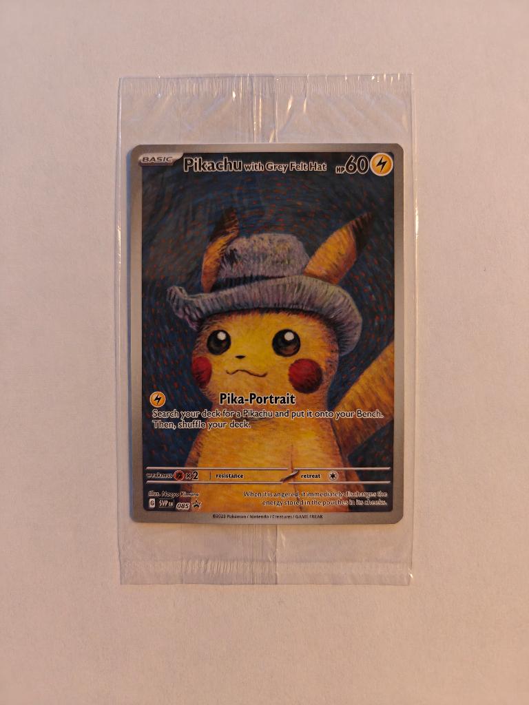 Pikachu with Grey Felt Hat – Van Gogh Museum Promo (SVP 085), Ophalen, Nieuw, Losse kaart