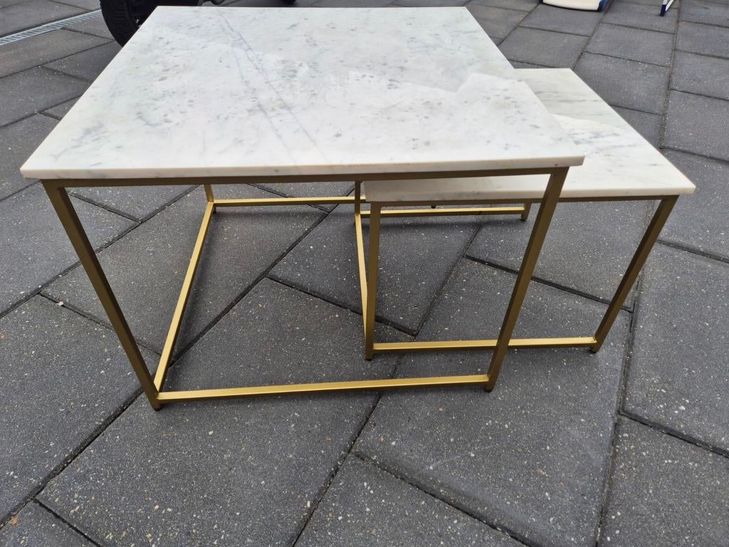 Marmer salontafel set nieuw in verpakking, 50 tot 100 cm, Rond, Nieuw, Minder dan 50 cm
