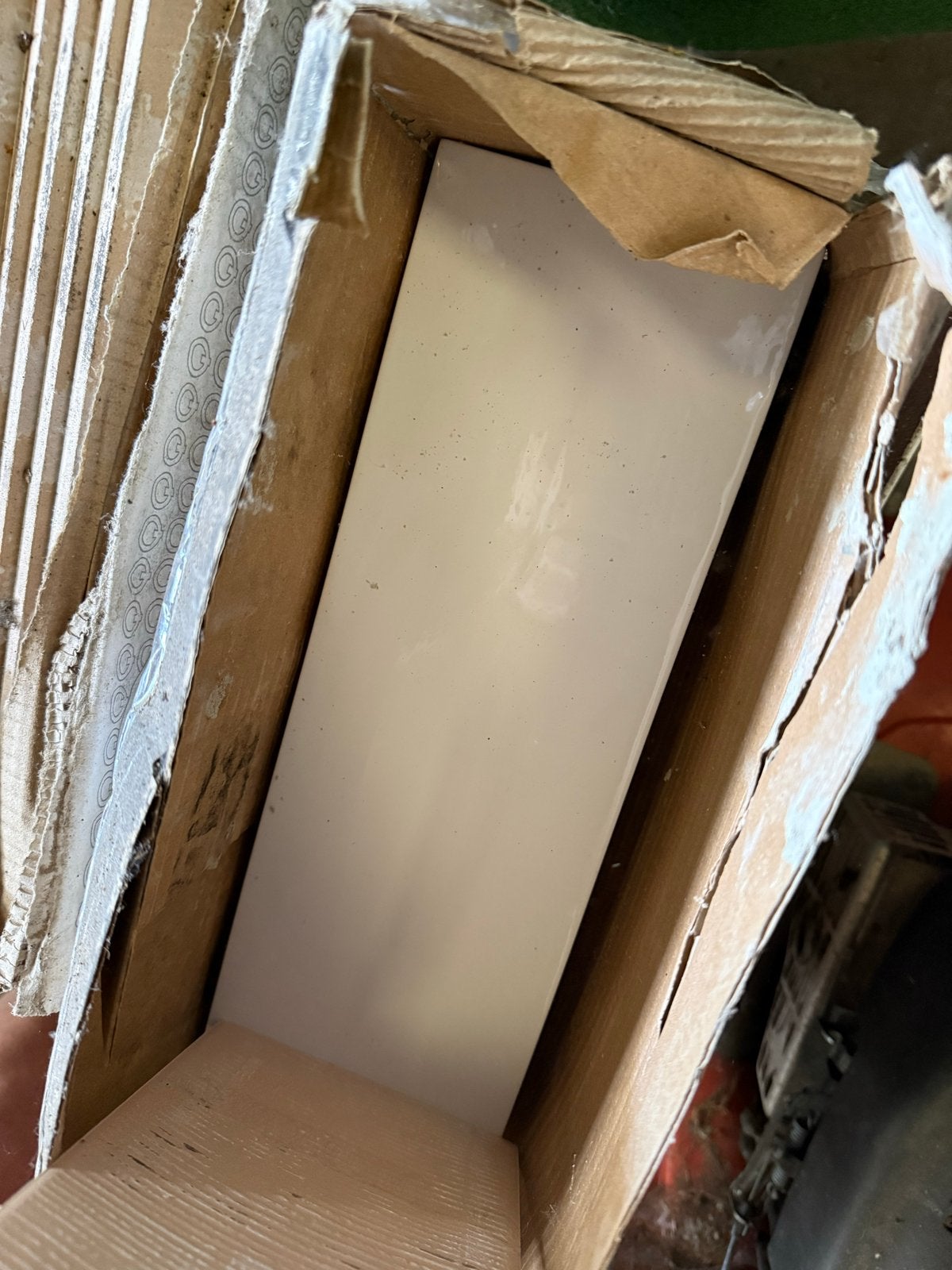 Restpartij witte wandtegels (13.2x40 cm) 1 m2, Doe-het-zelf en Verbouw, Tegels, Nieuw, Wandtegels, Keramiek, 20 tot 40 cm, Minder dan 20 cm