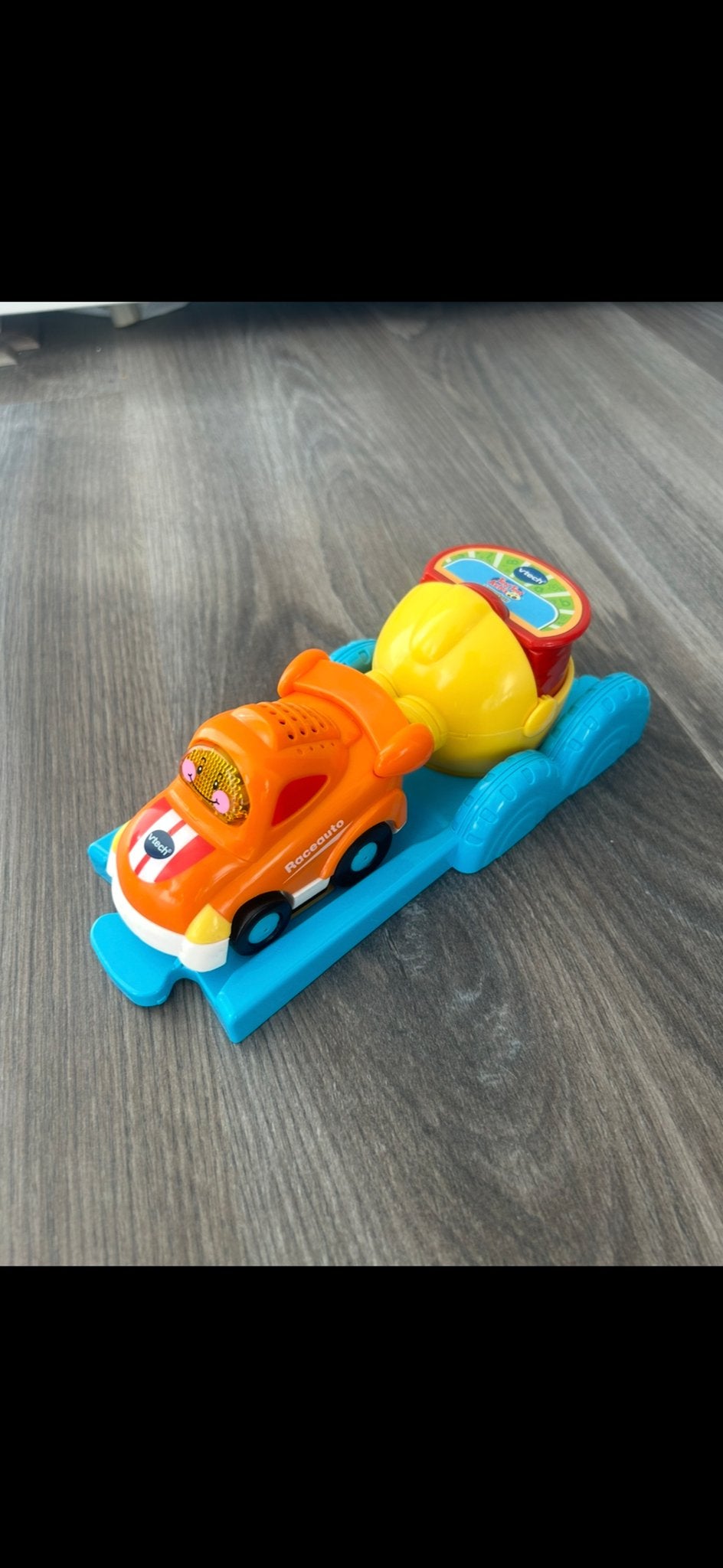 VTech Raceauto met aanhanger, Ophalen, Zo goed als nieuw