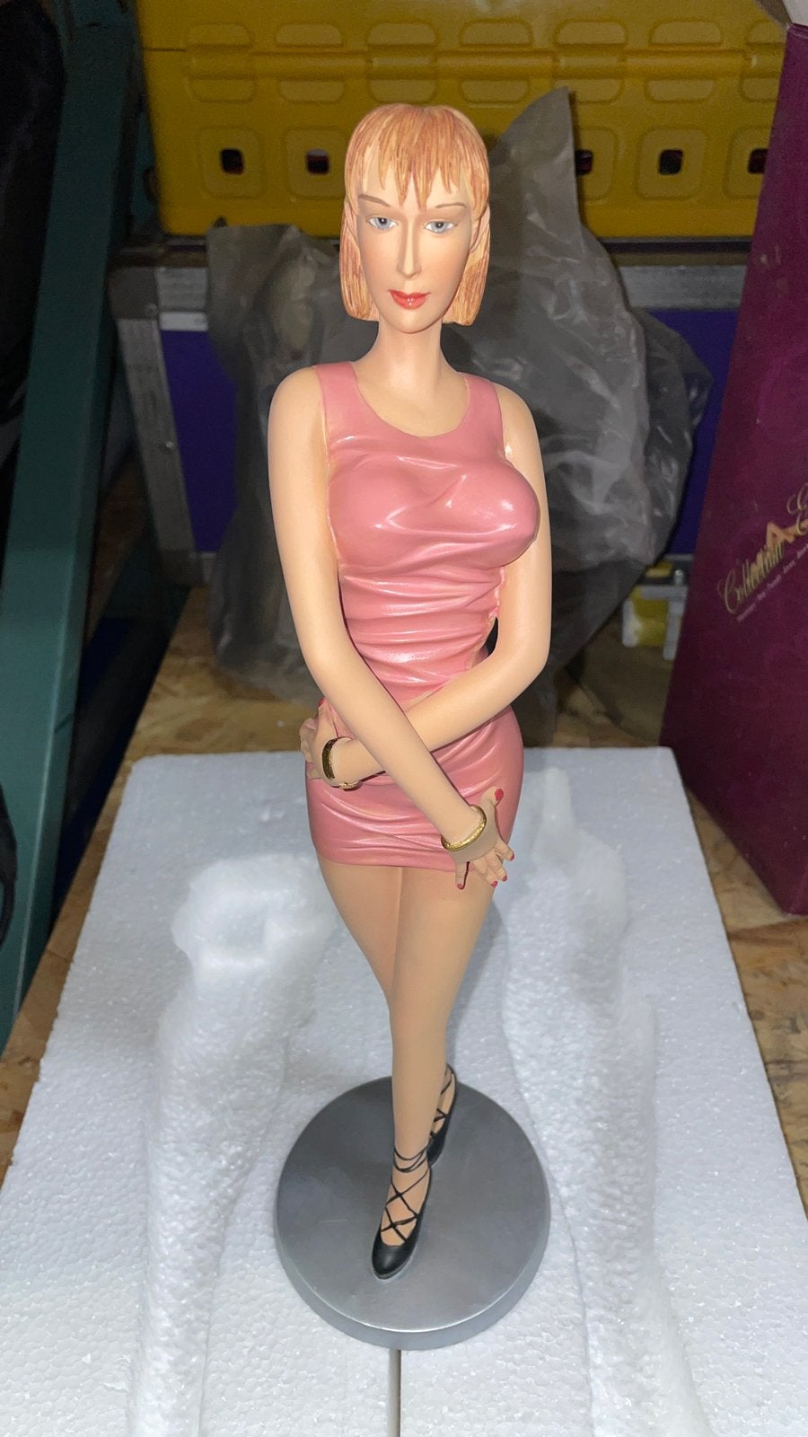 Frances 37 cm pin-up damesbeeld uit de Erotissimo collectie, Ophalen of Verzenden, Kunststof, Vrouw