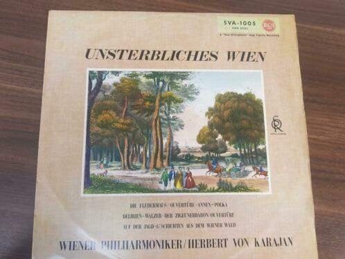 Wiener Philharmoniker, Herbert von Karajan ‎– Unsterbliches, LP, Overige componisten, Ophalen of Verzenden, Zo goed als nieuw