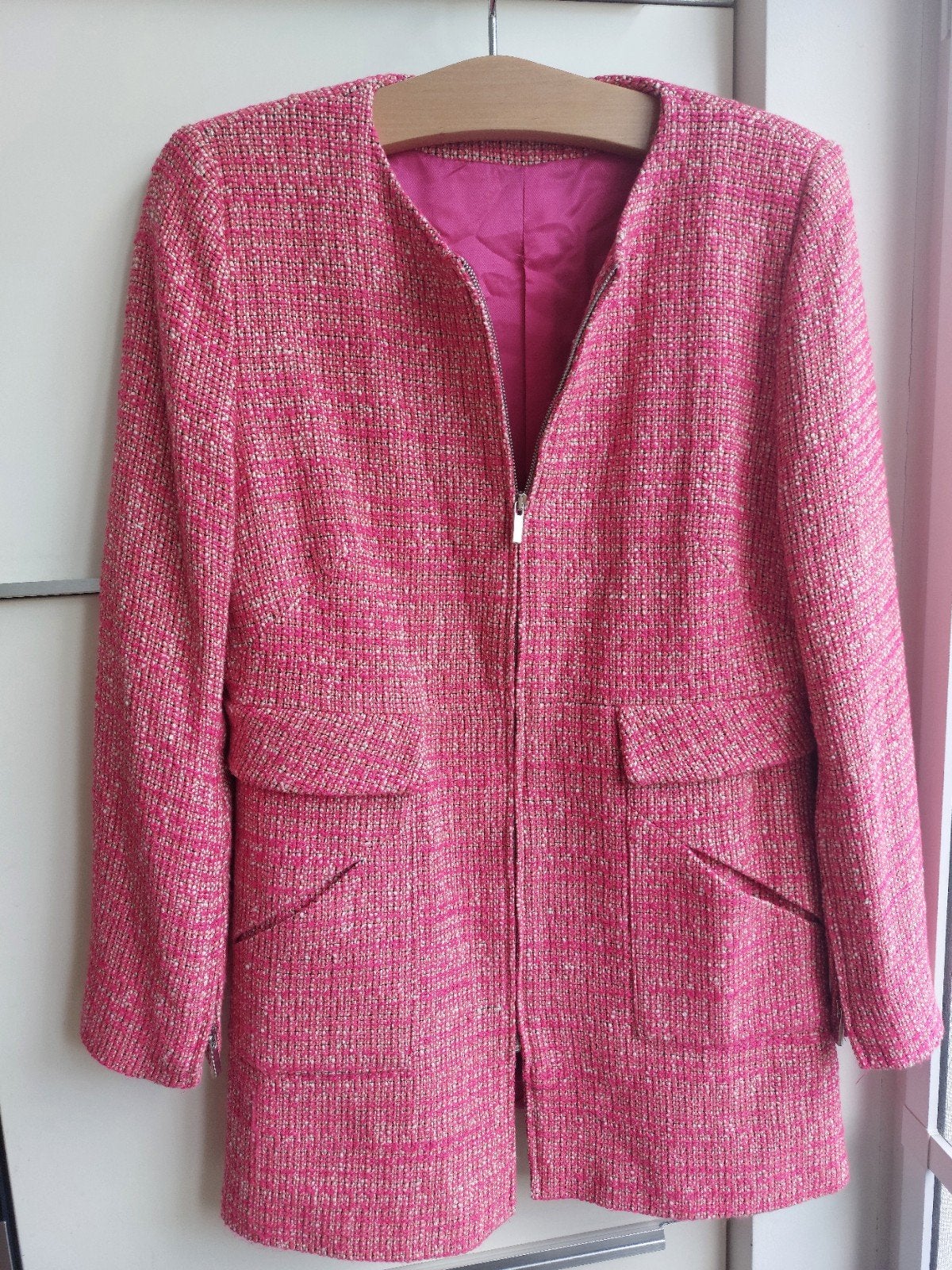 Zara Basic Collection roze jasje XL, Kleding | Dames, Maat 42/44 (L), Zo goed als nieuw, Roze, Zara Basic Collection