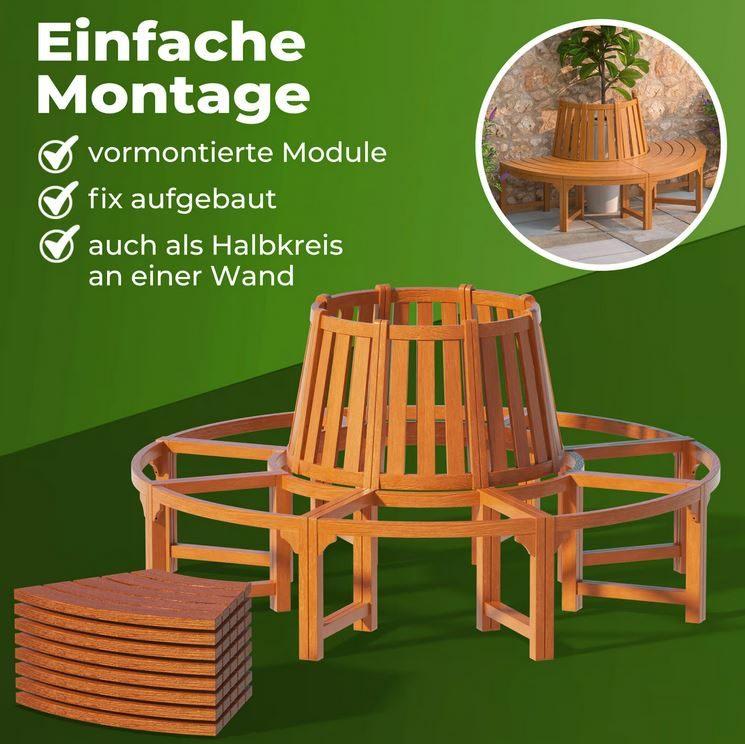 Boombank parkbank rond hout ø160 GRATIS BEZORGD!, Verzenden, Nieuw, Nvt, Nvt