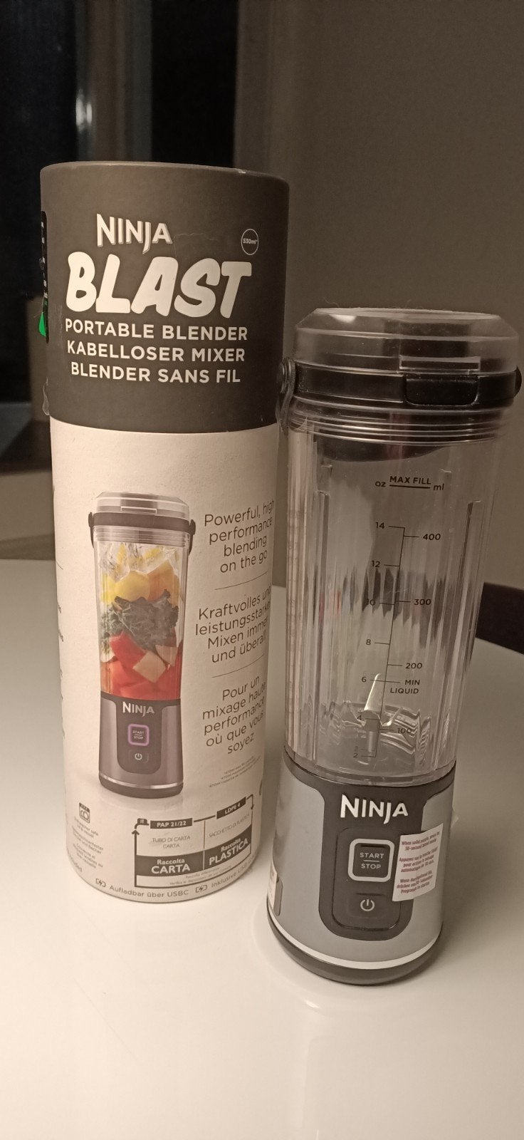 Ninja Blast Draagbare Blender -  nieuw, Witgoed en Apparatuur, Ophalen of Verzenden, Zo goed als nieuw, Blender to go