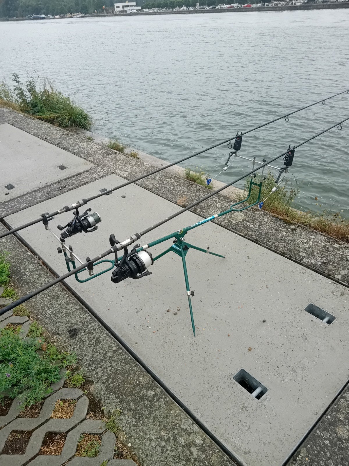 Complete karpervisset: 2 hengels, rodpod, stoel en meer, Ophalen of Verzenden