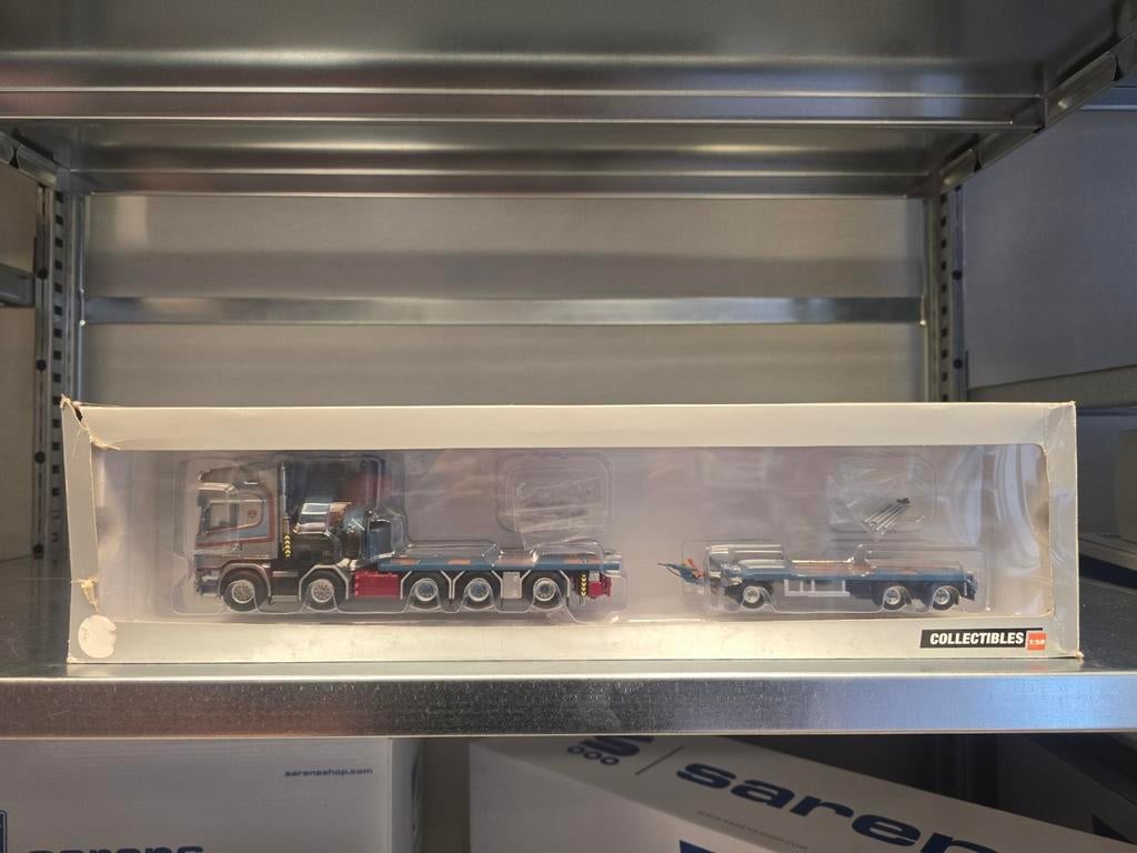 WSI Models, Brouwer Transport. Scania met palfinger kraan, Ophalen of Verzenden, Zo goed als nieuw, Bus of Vrachtwagen, Wsi