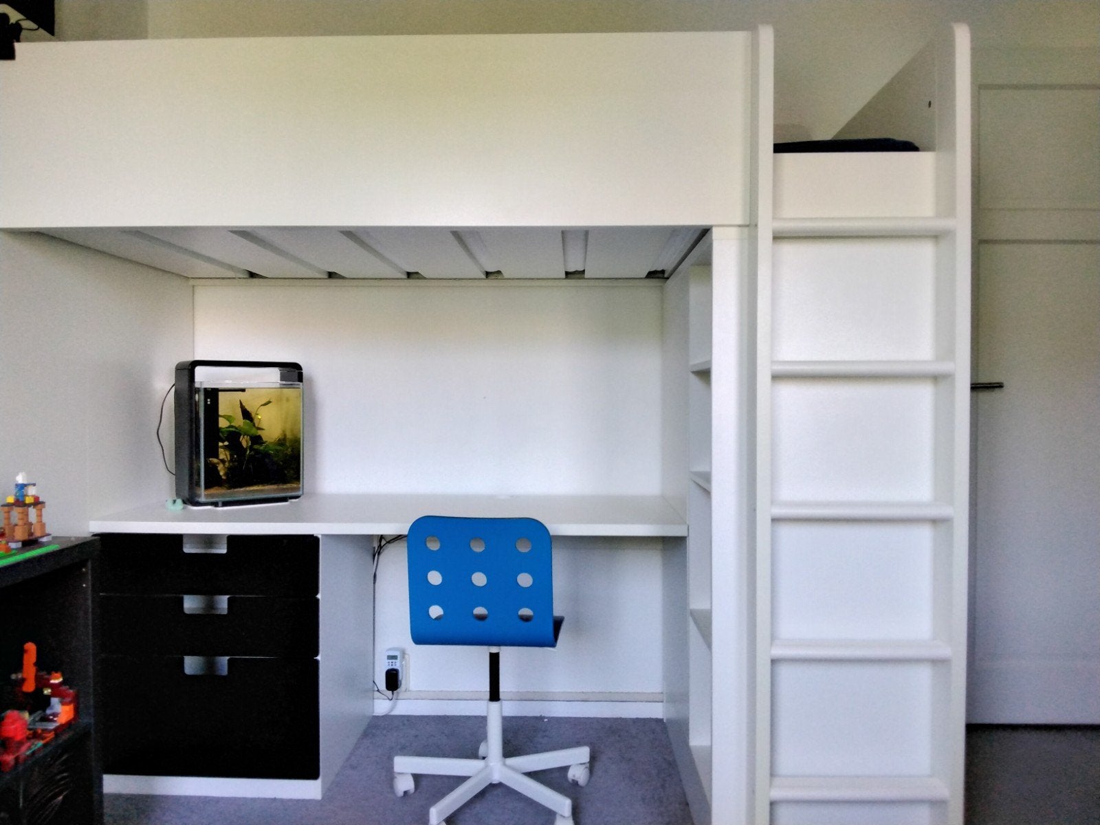 Hoogslaper Ikea met bureau (stuva), Ophalen, Gebruikt, Hoogslaper, Eenpersoons
