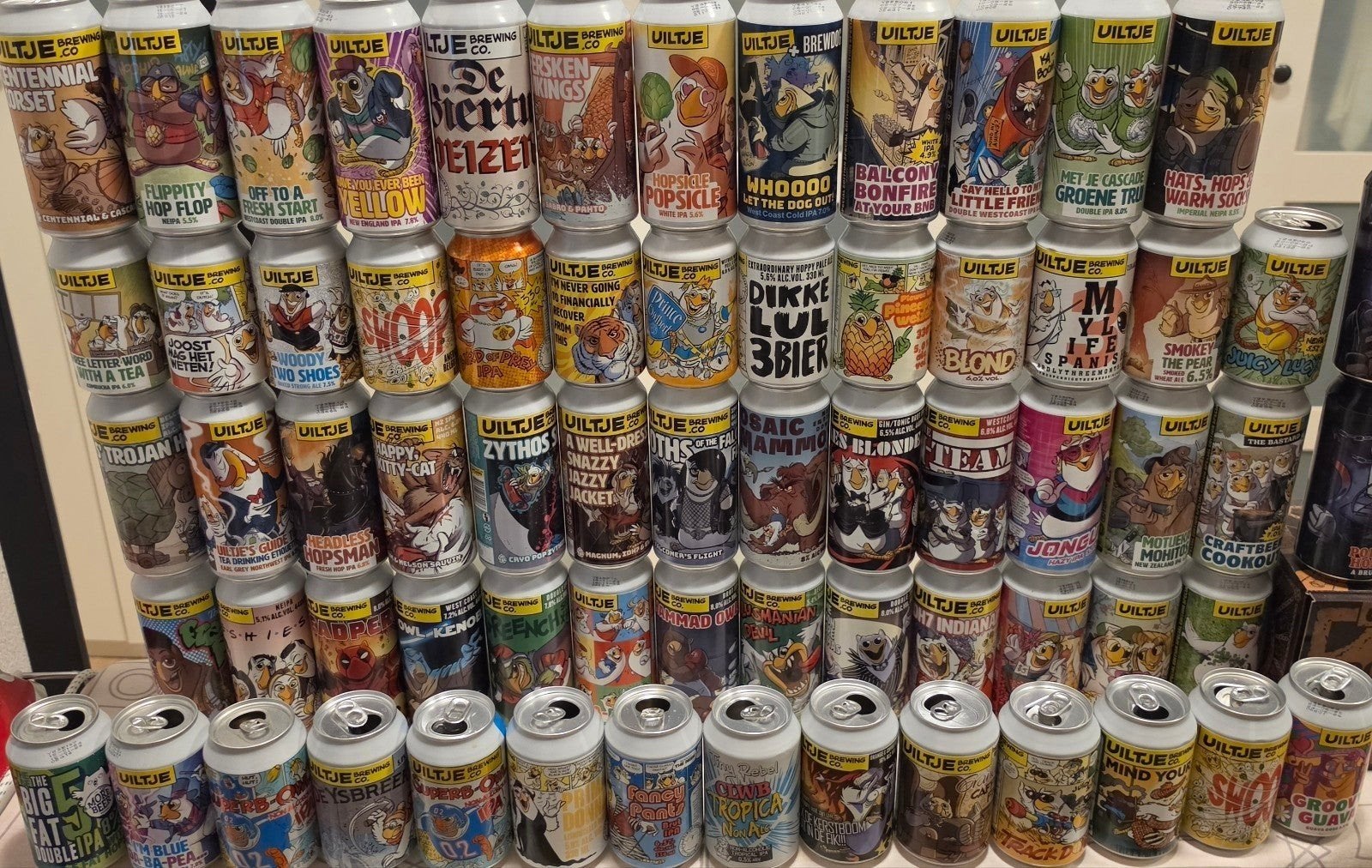 Uiltje Bierblikjes Collectie - Lege Blikjes, Verzamelen, Ophalen of Verzenden, Gebruikt