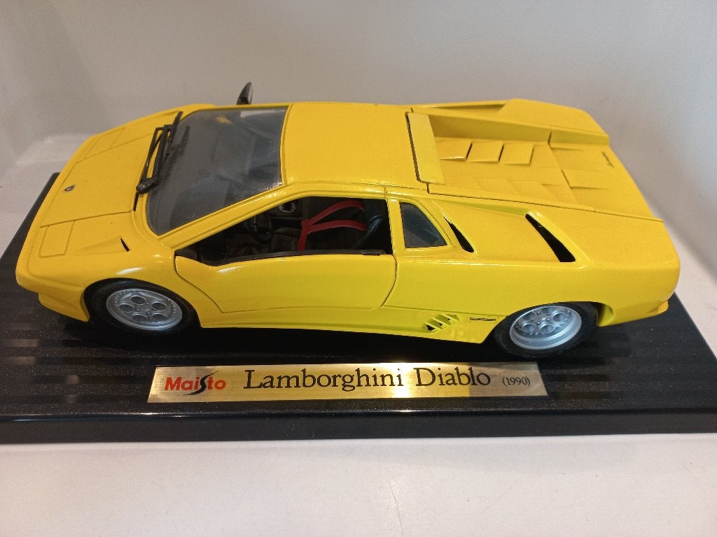 Lamborghini Diablo Maisto 1:18 modelauto 141, Ophalen of Verzenden, Zo goed als nieuw, Auto, Maisto