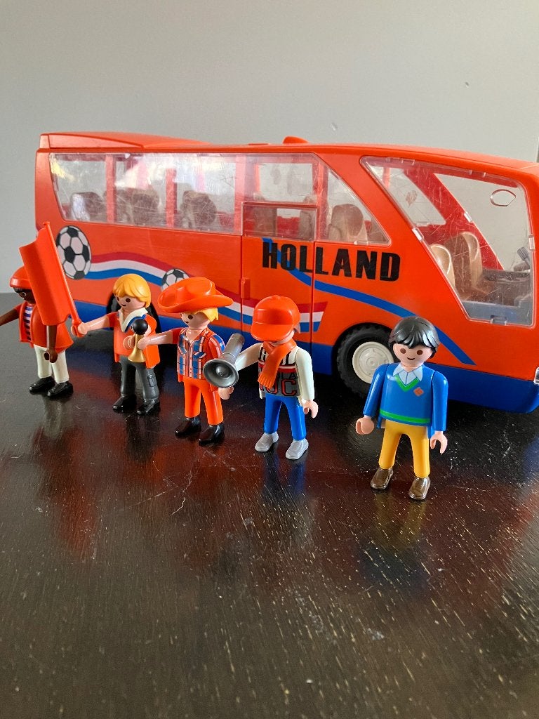 Playmobil 5026 Supportersbus Nederlands elftal, Ophalen of Verzenden, Zo goed als nieuw, Complete set