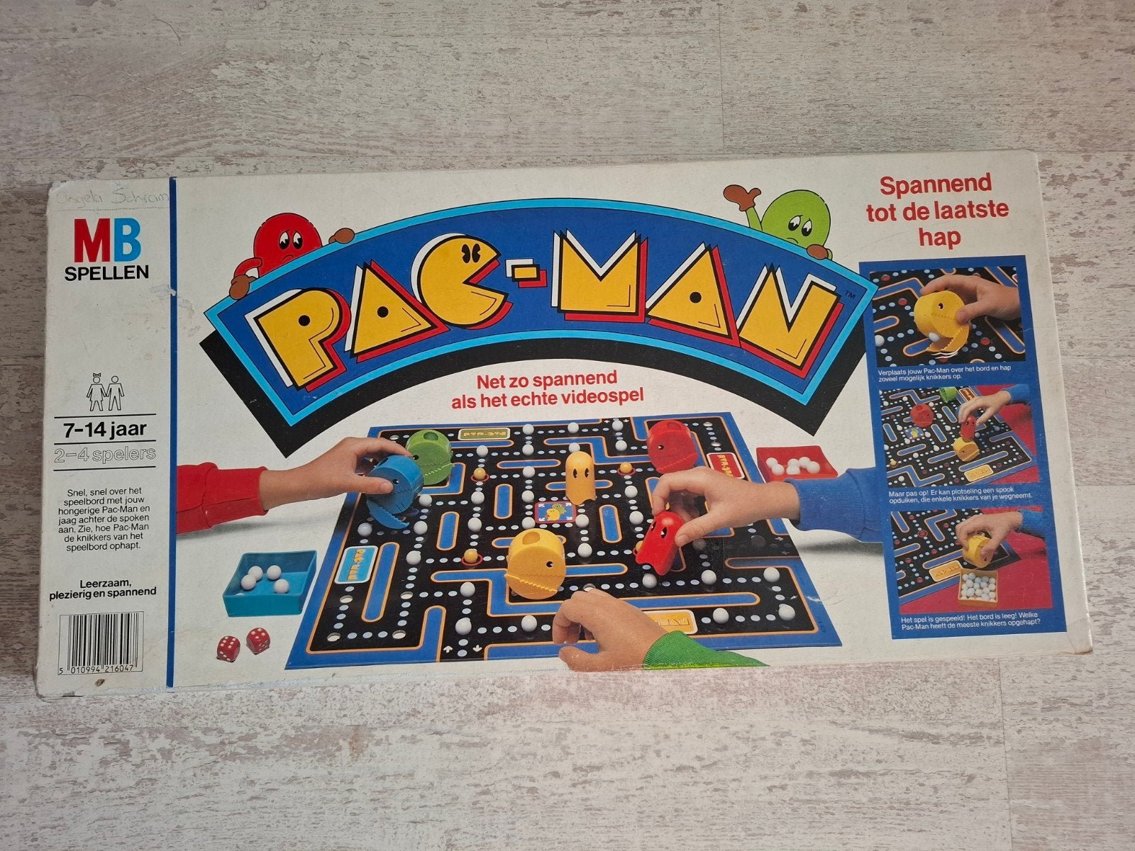 Pac-man spel bordspel jaren 80 Pacman, Een of twee spelers, Ophalen of Verzenden, Gebruikt