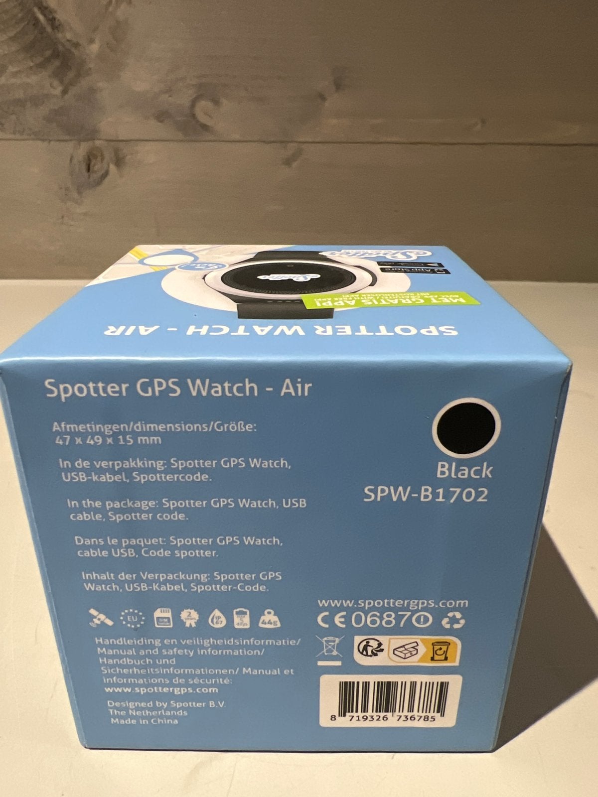 Spotter GPS Watch - Air Zwart, N, Zwart, Nieuw, Ophalen of Verzenden