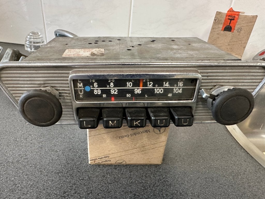 Blaupunkt autoradio voor Mercedes-Benz 190 SL, Auto-onderdelen, Ophalen of Verzenden, Gebruikt, Mercedes-Benz