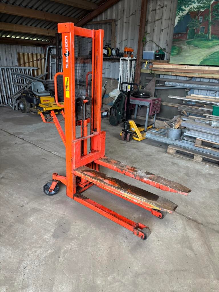 Pallet stapelaar 1000kg, Ophalen, Gebruikt