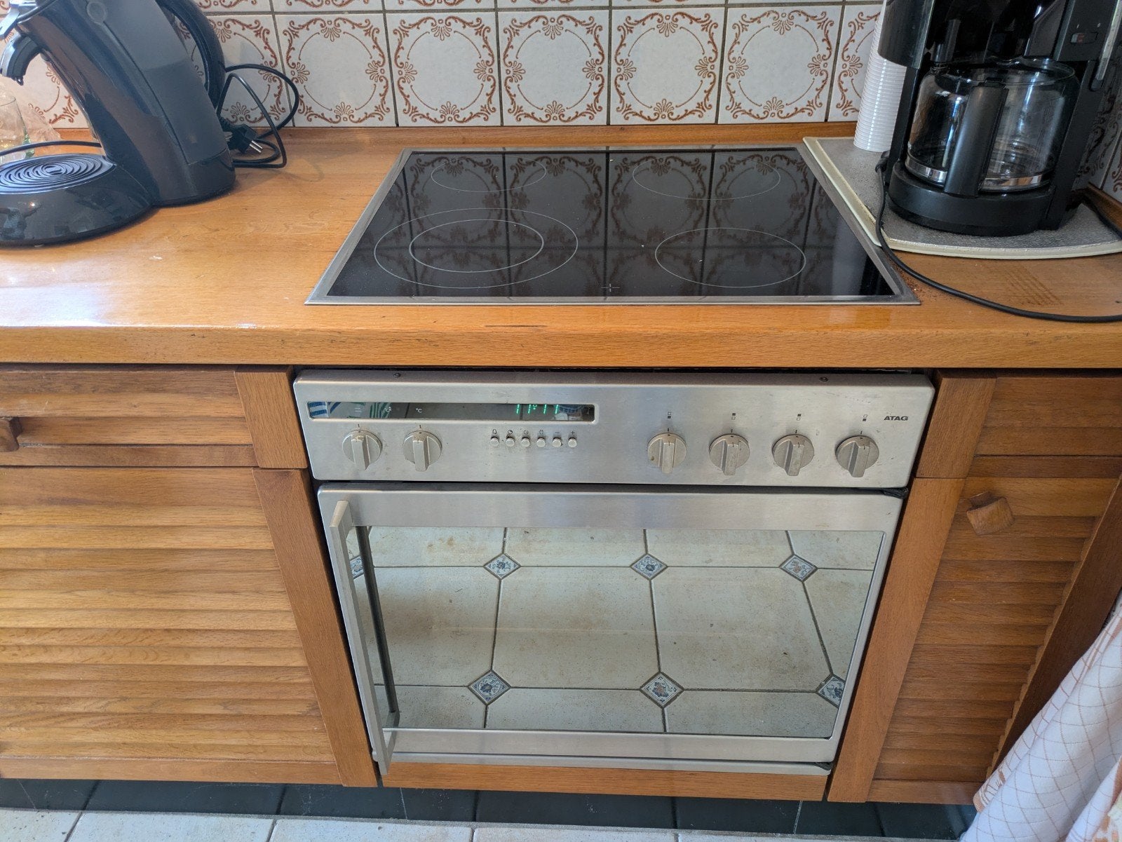 Electrische inbouw Oven met kookplaat Atag, Huis en Inrichting, Keuken | Keukenelementen, Ophalen, Gebruikt, 50 tot 100 cm, Minder dan 100 cm