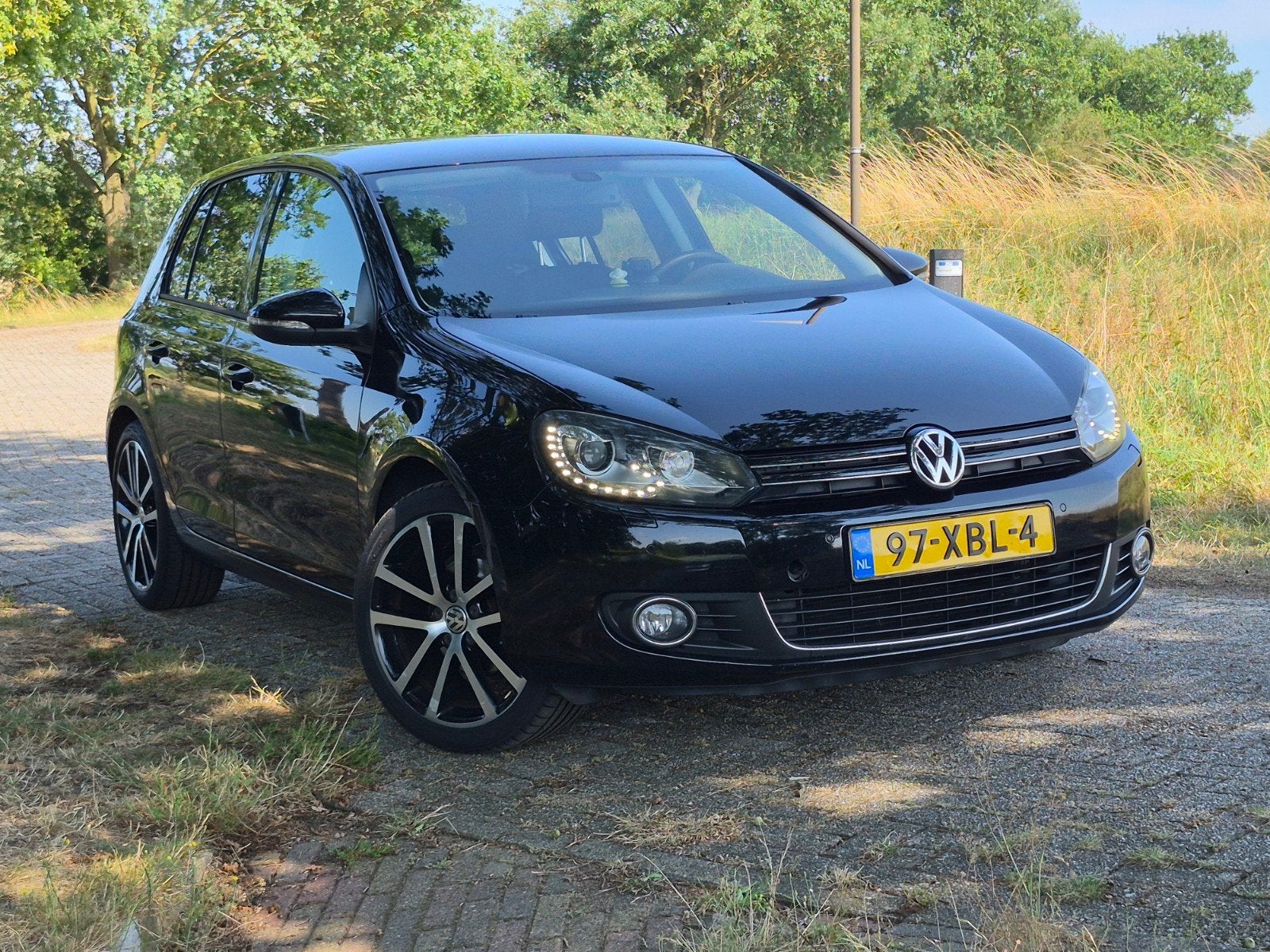 Volkswagen Golf 1.2 TSI 77KW 5D 2012 Zwart, Auto's, Voorwielaandrijving, 4 cilinders, 610 kg, Zwart