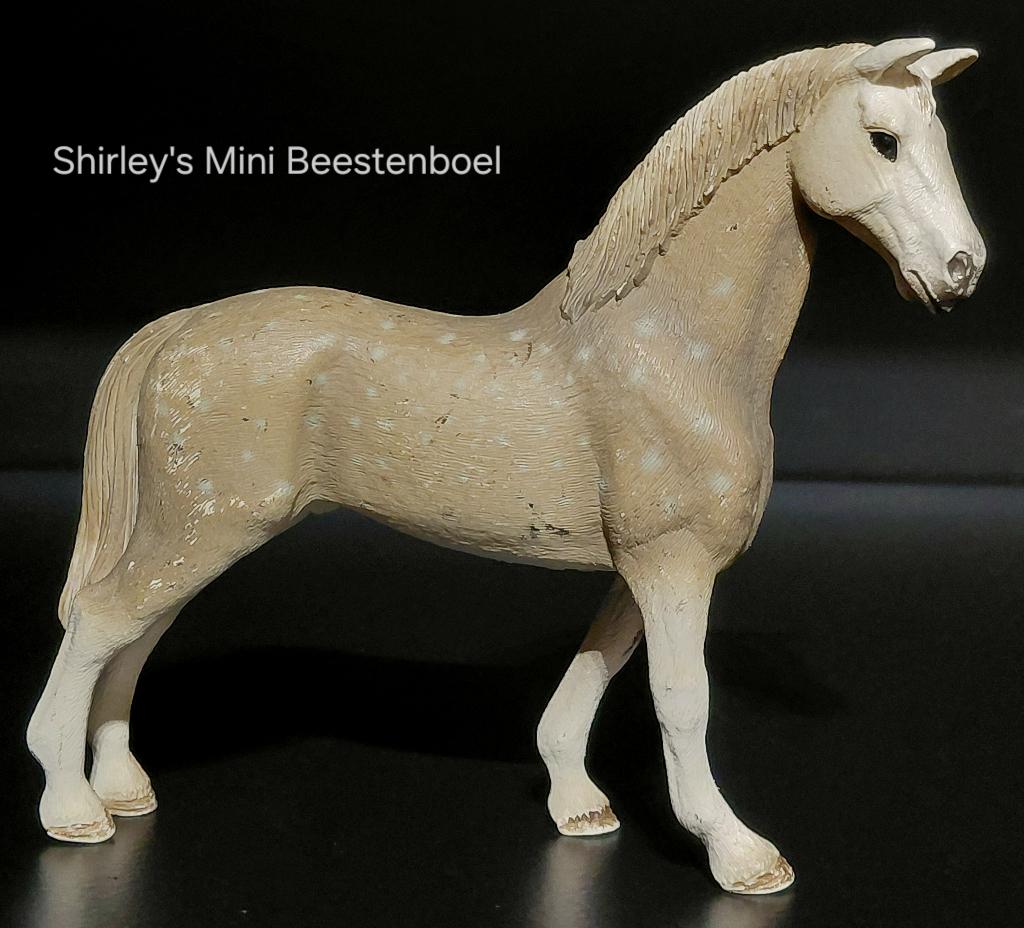 schleich holstein hengst, Ophalen of Verzenden, Gebruikt, Paard, Beeldje of Figuurtje