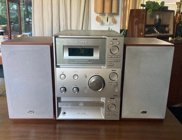 Sony CMT-CP101 Microset met JVC speakers, Audio, Tv en Foto, Gebruikt, Cassettedeck, Ophalen of Verzenden, Microset