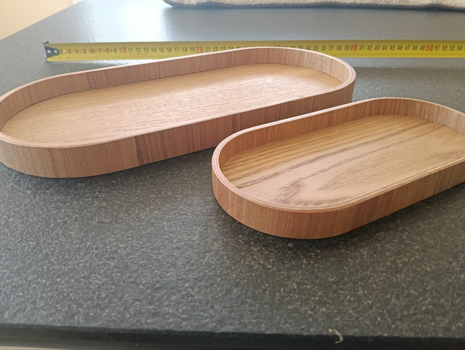 ASA Selection Houten Dienbladen Set - Ovaal, Ophalen of Verzenden, Zo goed als nieuw, Ovaal, Hout