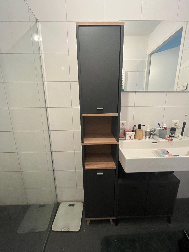 LIVARNO Oslo tall bathroom cabinet, Ophalen, Minder dan 50 cm, Gebruikt, 150 tot 200 cm