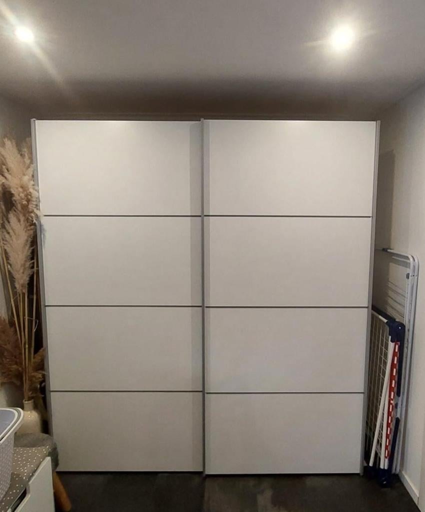 IKEA PAX Schuifdeurkast wit - 2 stuks, Huis en Inrichting, Kasten | Kledingkasten, Ophalen, Gebruikt, 50 tot 100 cm, 200 cm of meer