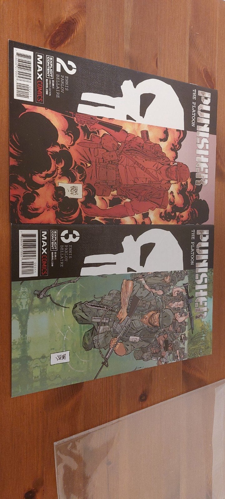 Punisher: The Platoon #2 & #3 - Marvel Max Comics, Boeken, Amerika, Ennis, Parlov, Bellaire, Ophalen of Verzenden, Zo goed als nieuw