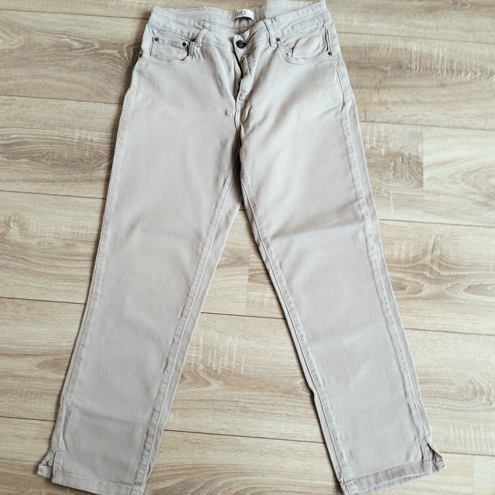 Zizo beige Capri jeans mt ml w38 L26 zgan, Zizo, Overige kleuren, Ophalen of Verzenden, Zo goed als nieuw
