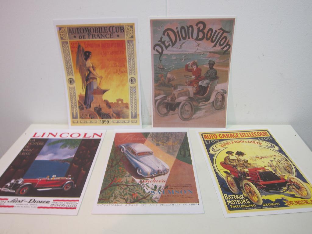 Reproductie antiek RECLAME POSTERS AUTOMOTIVE (NIEUW), Ophalen of Verzenden, Nieuw, Auto's