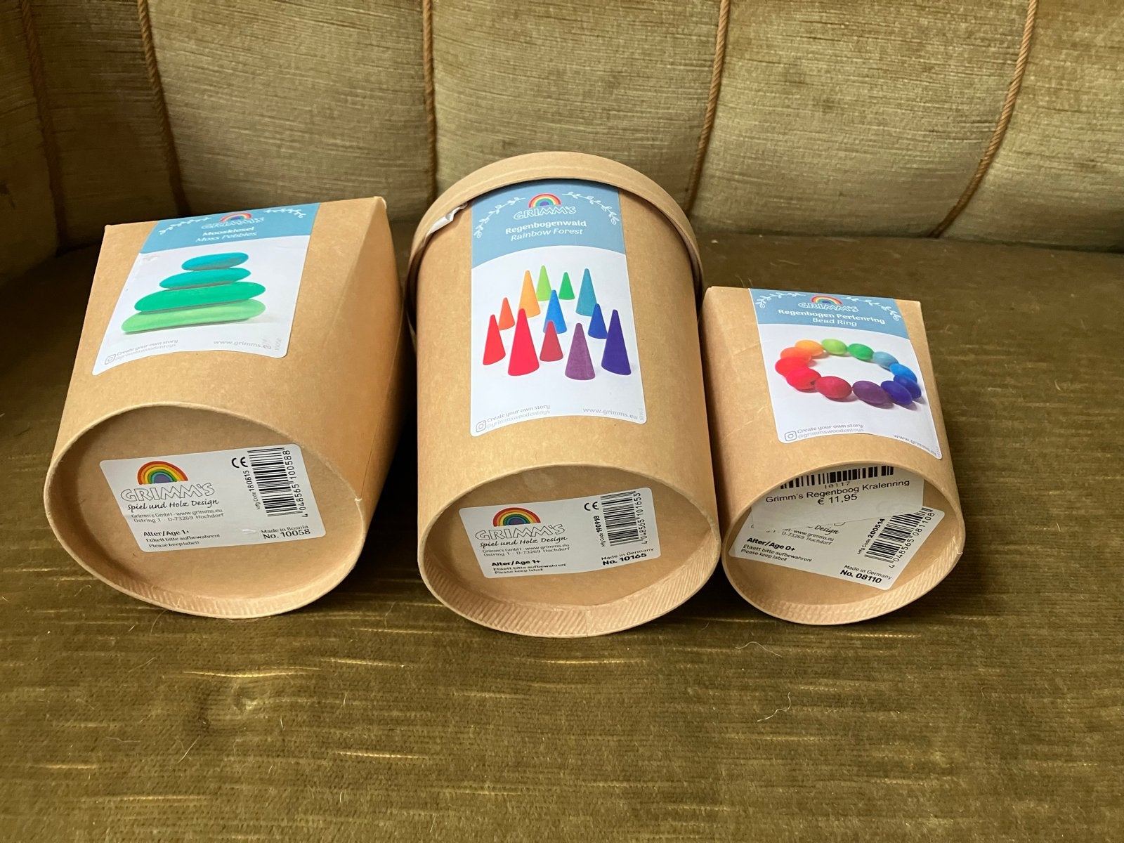 Nieuw - Grimms Houten Speelgoed set 3x, Ophalen of Verzenden, Nieuw, Bouwen