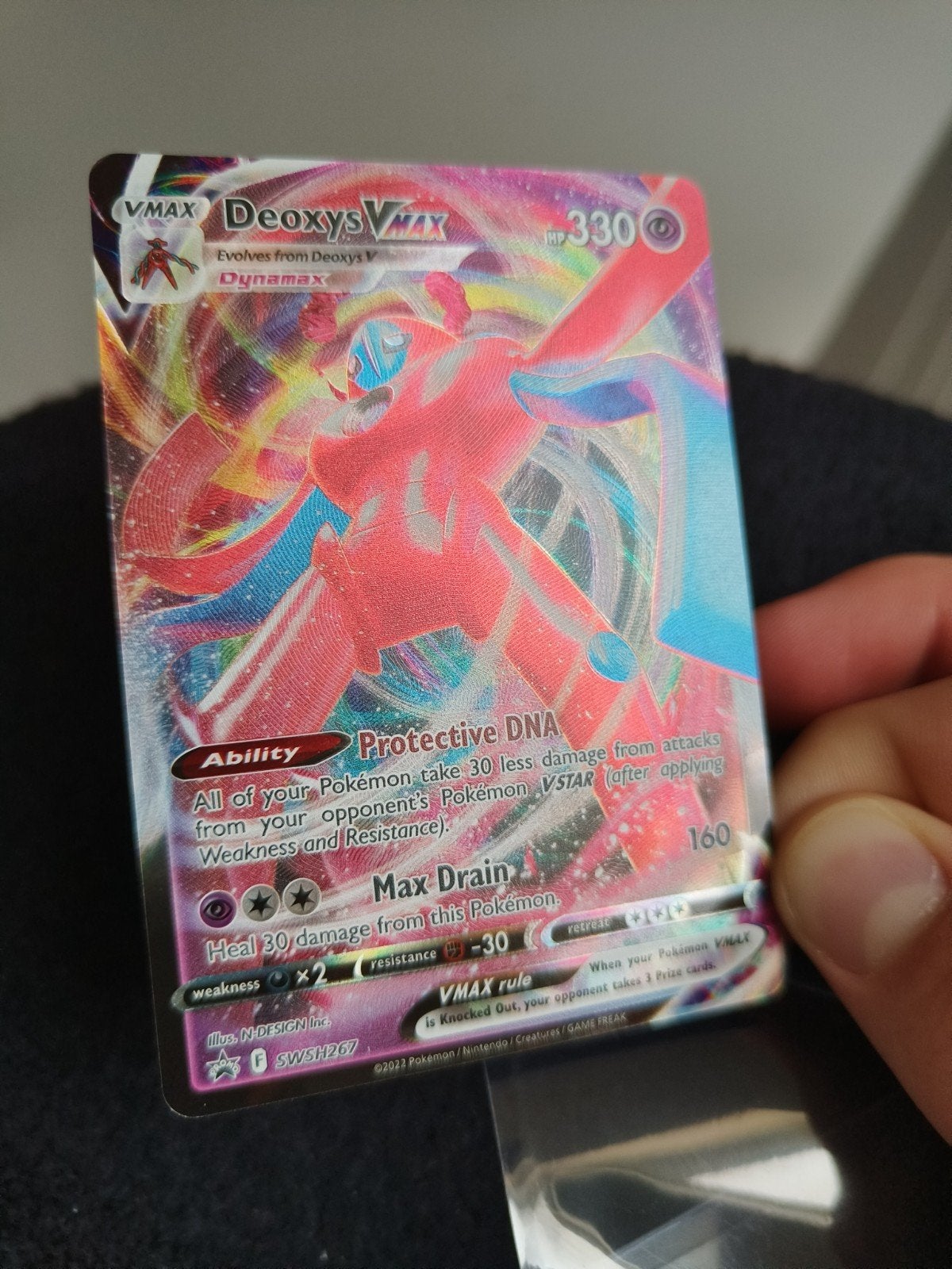 Deoxys VMAX SWSH267, Ophalen of Verzenden, Nieuw, Losse kaart, Foil