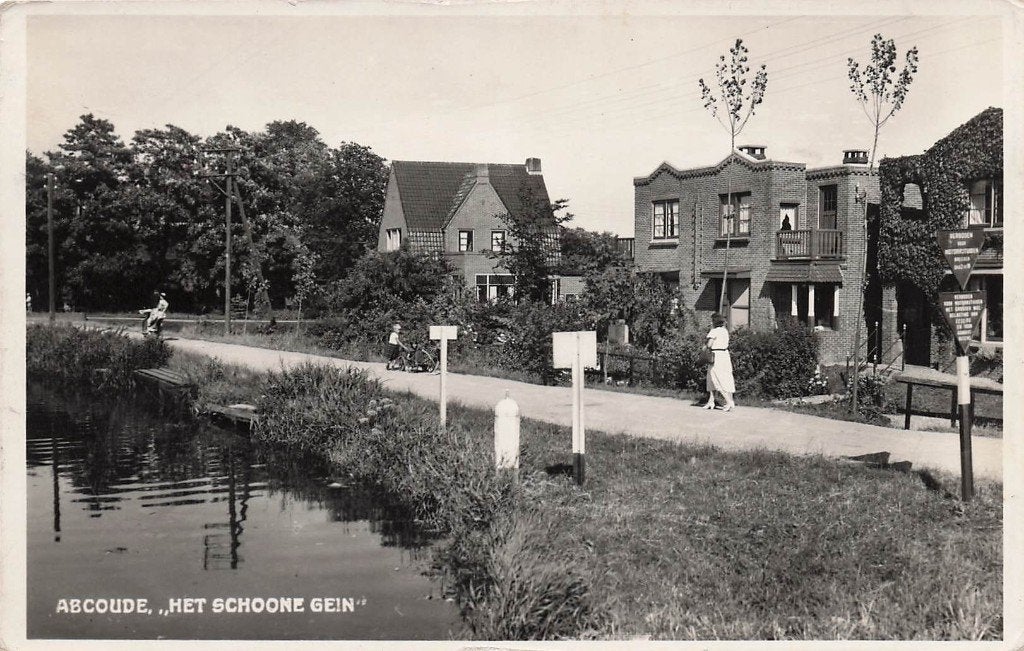 JP655 Abcoude Het Schoone Gein 1954, Ophalen of Verzenden, 1940 tot 1960, Gelopen, Noord-Holland