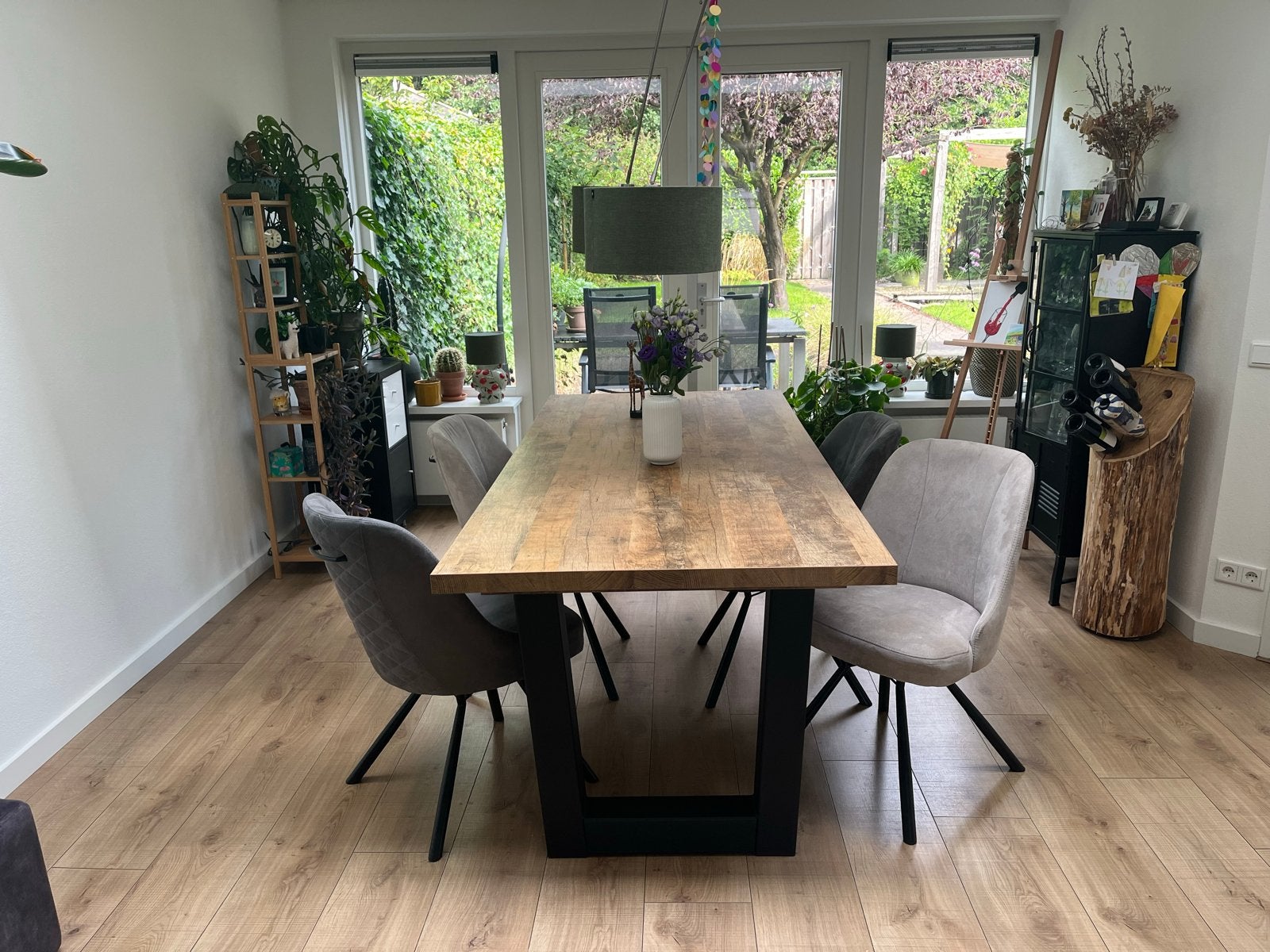 Happy@Home Eefje Eettafelstoelen (zonder tafel), Ophalen, Zo goed als nieuw, Vier, Stof