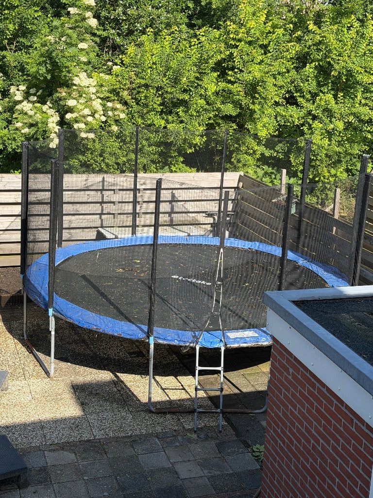 Trampoline met veiligheidsnet 1, Kinderen en Baby's, Speelgoed | Buiten | Trampolines, Ophalen, Gebruikt