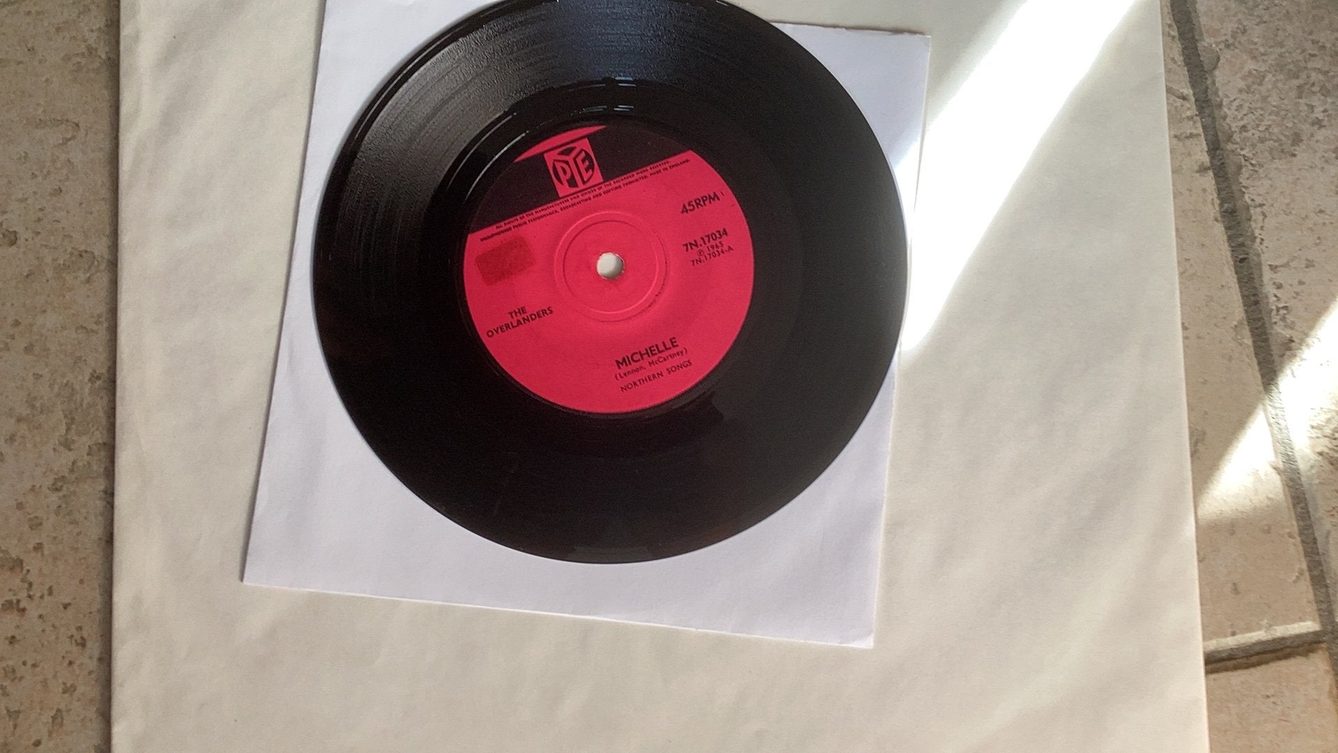 Single Overlanders - Michelle, Ophalen of Verzenden, Gebruikt, 7 inch, Pop