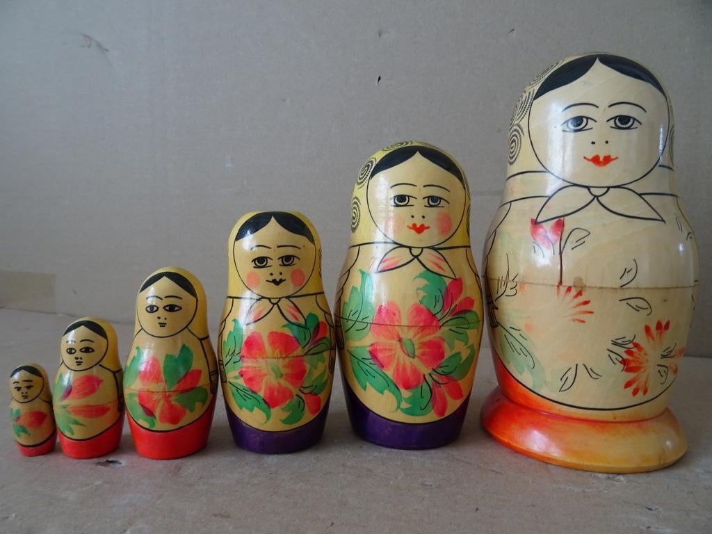 Curiosa matroesjka vintage Russische matroesjka USSR 16cm, Antiek en Kunst, Curiosa en Brocante, Ophalen of Verzenden