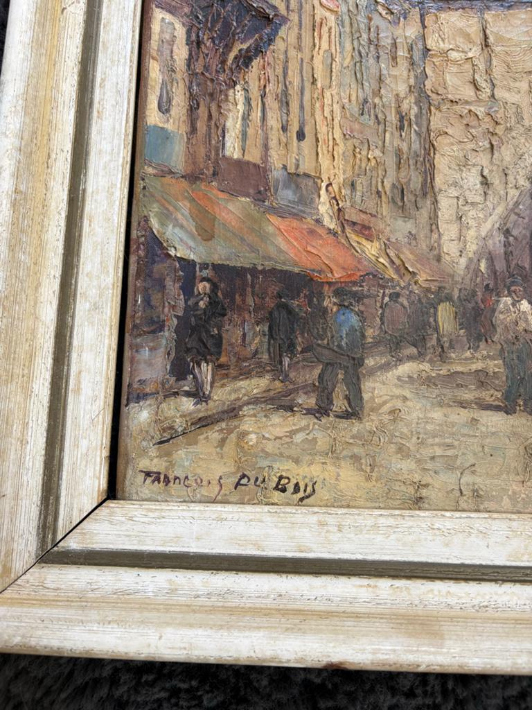 Olieverfschilderij François Du Bois - Stadsgezicht, Antiek en Kunst, Kunst | Schilderijen | Klassiek, Ophalen of Verzenden