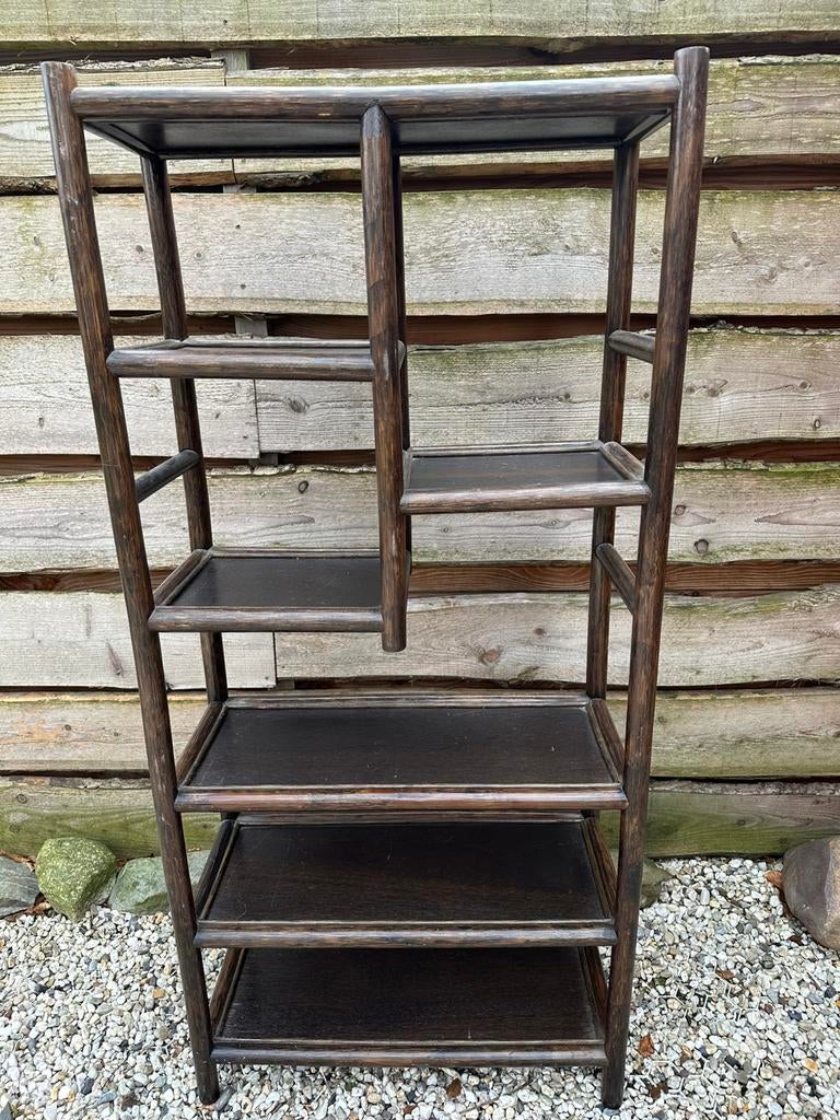 Vintage Bamboe room devider of stelling kast, Ophalen, Gebruikt