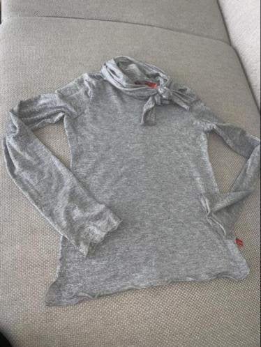 Bengh 110 116 zilver zilveren strikshirt glitter shirt, Gebruikt, Shirt of Longsleeve, Bengh per principesse, Verzenden