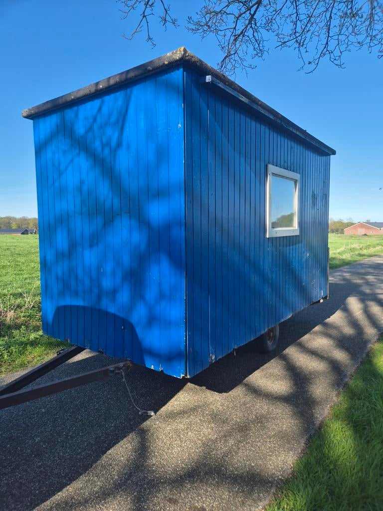 Houten Bouwkeet Schaftkeet Schaftwagen Pipowagen Tiny house, Ophalen of Verzenden, Gebruikt