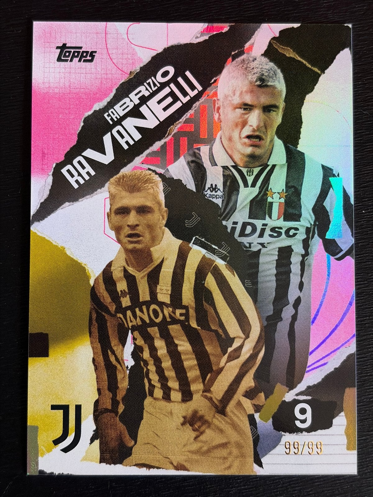 Fabrizio Ravanelli Topps First Goal Kaart 99/99, Ophalen of Verzenden, Zo goed als nieuw, Buitenlandse clubs, Spelerskaart