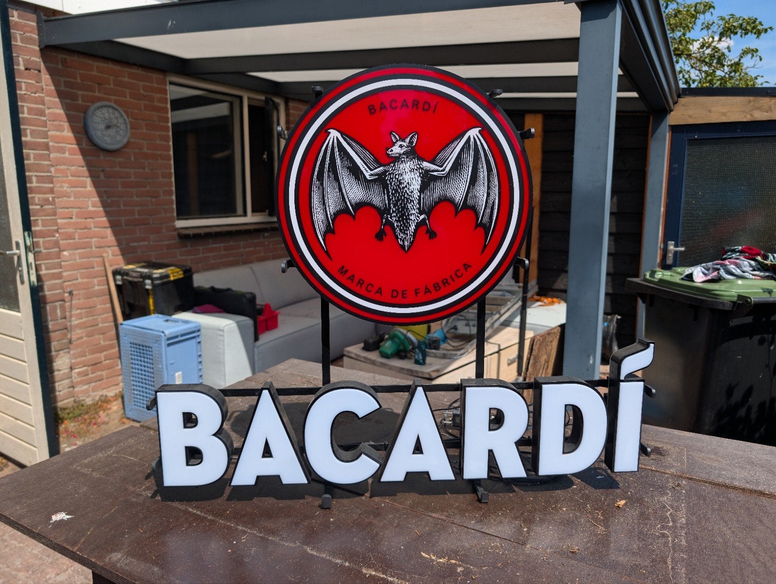 bacardi reclame verlichting, Ophalen, Nieuw, Kunststof