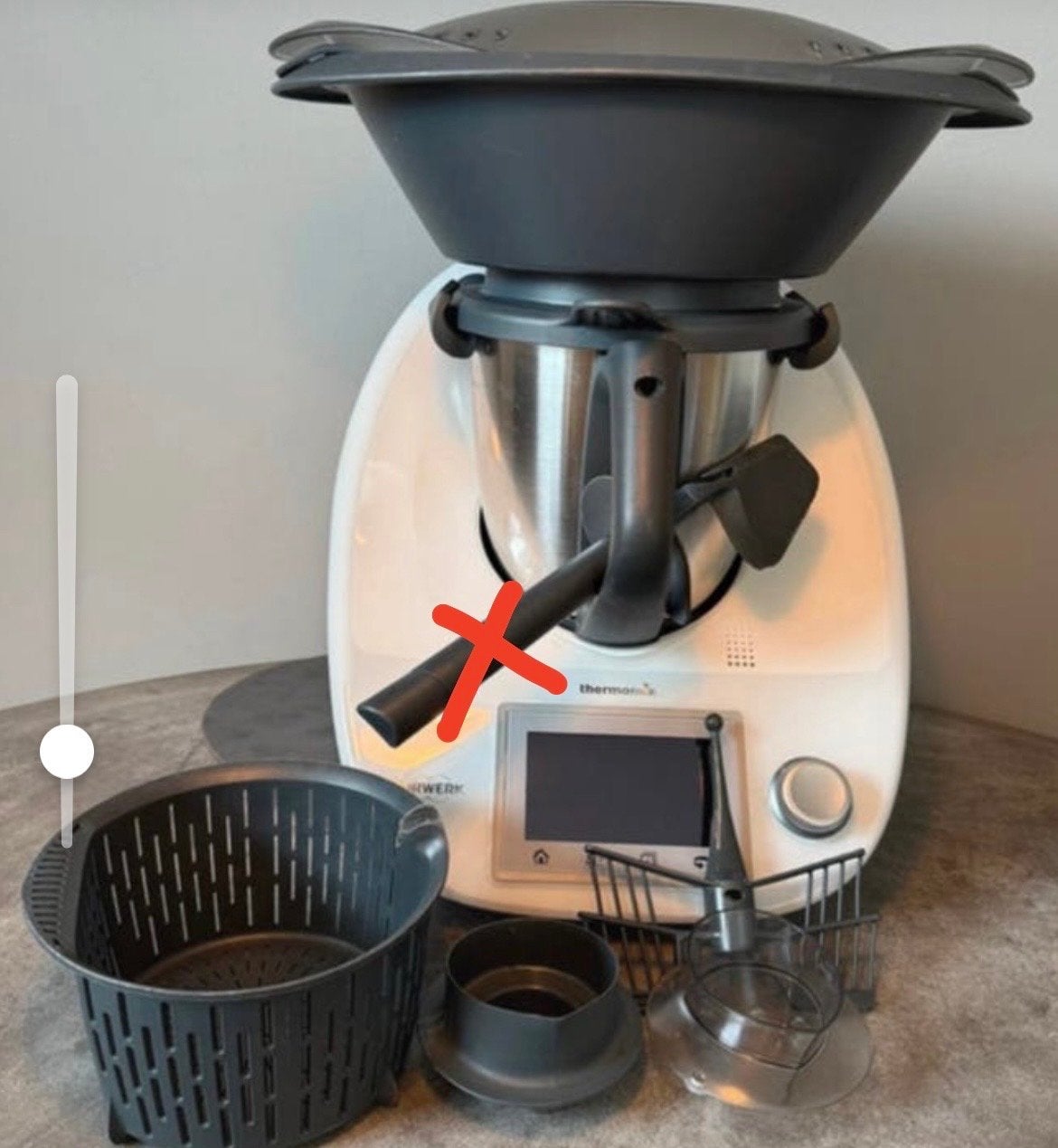 Thermomix TM5 met accessoires, Ophalen, 3 snelheden of meer, Zo goed als nieuw, 2 tot 3 liter
